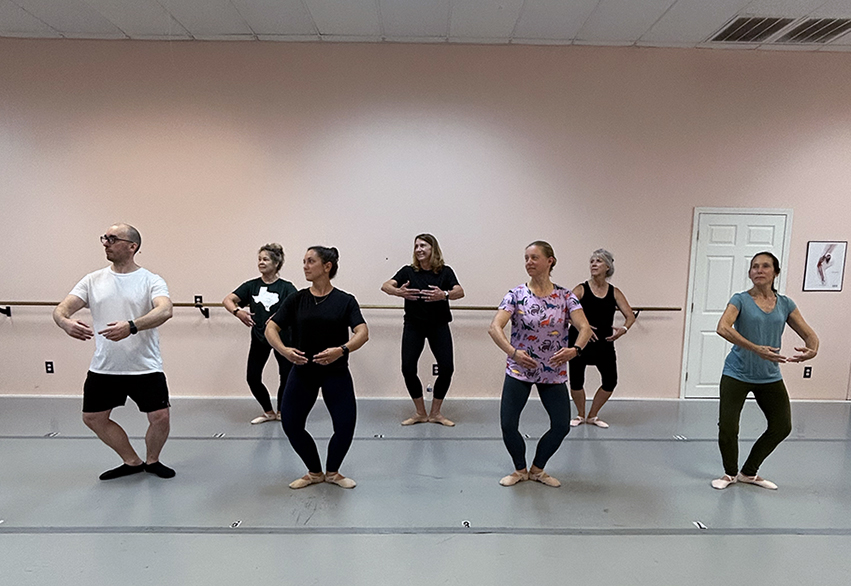 Adult ballet class at Caroline Dance Collective Sarah Emery Adult Ballet class